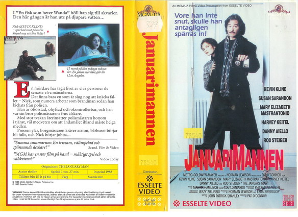 JANUARIMANNEN (Vhs-Omslag)